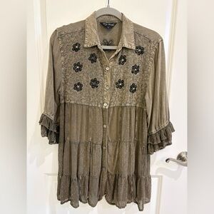 Young Threads Boho Floral Top